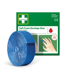 BANDAGE SOFT FOAM BLUE 3x450CM
