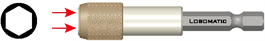 1 Bitshållare E6-1/4 *50 Clic