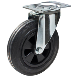 LÄNKHJUL 80x27 50KG BEL.SV.GUM