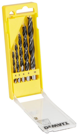 TRÄSPIRALBORRSATS 4-10MM 5DEL