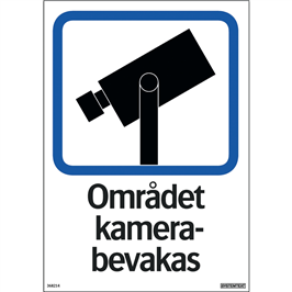 SKYLT KAMERABEVAKNING A4