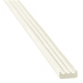 GLASLIST SJÄLVH. 9X4 VIT