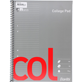 KOLLEGIEBLOCK A4 LINJERAT