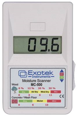 Fuktindikator för trä-, byggmaterial (oförstörande) Exotek MC-500