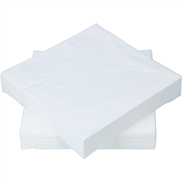 SERVETT 3-LAG VIT 33x33CM 50ST