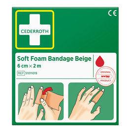 BANDAGE SOFT FOAM BLUE 6x200CM