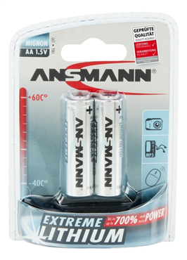 BATTERI  AA LITHIUM EXTREME 2P