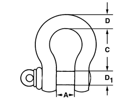 SCHACKEL LYR GALV 12MM